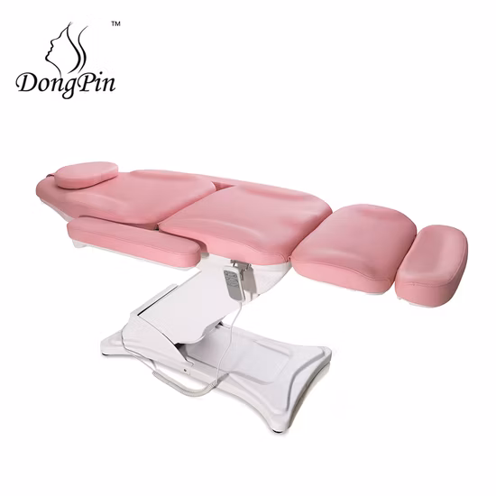 Lit de chaise de massage électrique bon marché à 3 moteurs, lit facial, meubles de salon de chaise faciale
