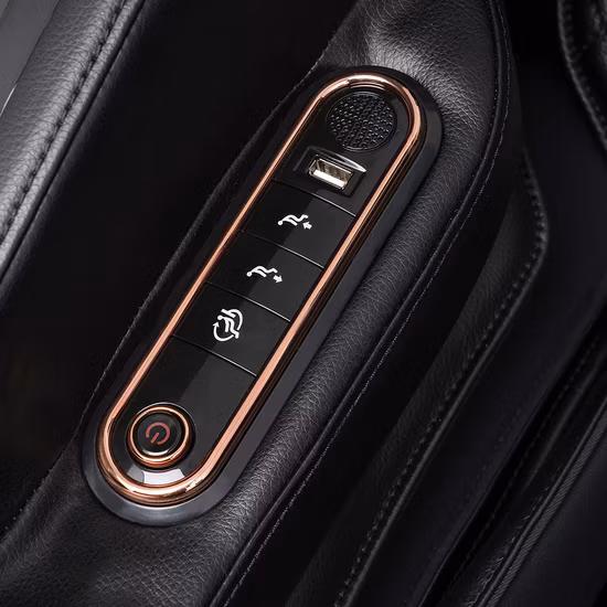 Chaise de massage portative de rouleaux chauds de vibration d'OEM 5D